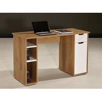 JVmoebel Computertisch Schreibtisch Computertisch Büro Tisch Holz Braun Bürotisch Büromöbel (1-St., 1x Schreibtisch), Made in Europa braun|weiß