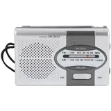 XUMIUZIY Tragbares AM FM Transistor Radio, Kompaktes Notfallradio mit Kopfhörerbuchse, Batterieantrieb, Doppelbandabdeckung, Premium Klangqualität, für Innenräume, Outdoor (Silber grau)