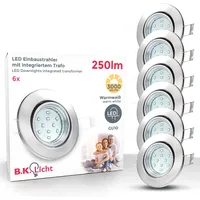 B.K.Licht LED Einbauleuchte »Hila«, 6er Set, Schutzart IP23, inkl.