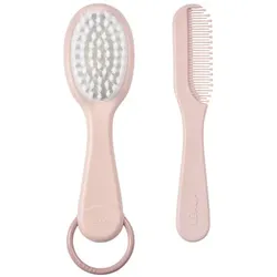BEABA® Baby-Haarbürste und Kamm Altrosa