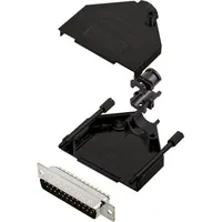 Encitech DTZK25-BK-DMP-K 6355-0101-23 D-SUB Stiftleisten-Set 180° Polzahl: 25 Lötkelch