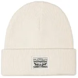 Levi's Damen Backpatch Beanie, Cream, UN