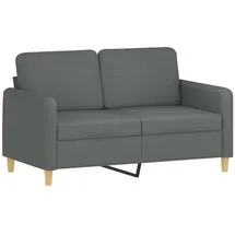 vidaXL 2-Sitzer-Sofa Dunkelgrau 120 cm Stoff