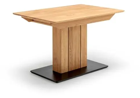 Gutekunst - Die Möbelkollektion Esstisch mit Ansteckplatte Sydney 120/170 x 80 Holz Asteiche