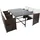 VCM - 7-tlg Sitzgruppe Gartenmöbel Set Rattan
