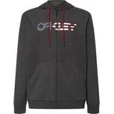 OAKLEY Teddy Full Zip Hoddie Herren Grau XL