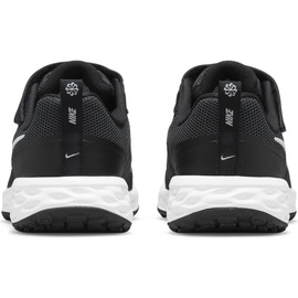 Nike Revolution 6 Kinder Sneaker, Black/White-Dk Smoke Grey, 35
