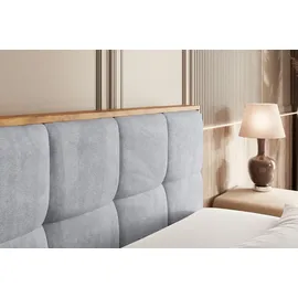 altdecor BOXBETT mit Matratze H4 und Lattenrost - 160x200 - Dunkelgrau
