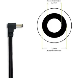 Leicke ULL Netzteil 19V 6,32A/6,3A 120W | | kompatibel mit SilverStone SST-VT02B - Vital Mini-STX, ASRock-Q1900DC-ITX , usw. - Schwarz