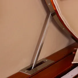 WebaVita Strandkorb Romy Mahagoni Lavendel