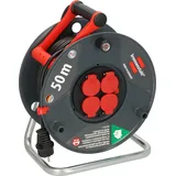 Brennenstuhl Garant V2 IP44 Outdoor Kabeltrommel 50m (Made in Germany, 4-Fach mit erhöhtem Berührungsschutz, Spezialkunststoff)