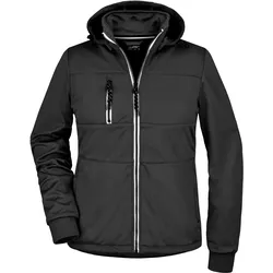 Damen Softshelljacke maritim - Farbe schwarz, weiß - Größe XL