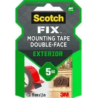 Scotch Montageband Fix Außenmontageband, 1,5mx19m, stark, doppelseitig, weiß, wasserdicht