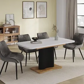 Vicco Fenaro 120 x 77,4 x 80 cm weiß/goldkraft Eiche