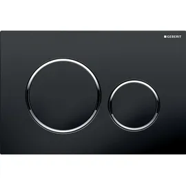 Geberit Sigma20 Betätigungsplatte schwarz/hochglanz verchromt