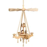 Volkskunstwerkstatt Unger Deckenpyramide - Hängepyramide Waldfreunde 2 stöckig - 0862 - Echt Erzgebirge®