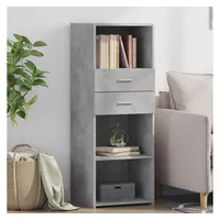 VidaXL Highboard Betongrau 45x42,5x124 cm Holzwerkstoff