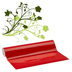 plottiX Vinylfolie permanent rot 31,5 cm x 1,0 m,  1 Rolle