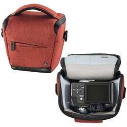 Hama Kameratasche Kamera-Tasche Colt Trinidad Universal Hülle Rot, Case Schultergurt Tragegriff Zubehör-Fächer Digitalkamera Systemkamera rot