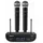 Vonyx WM82 Digital 2-Kanal-UHF-Funkmikrofon System, 2x Handmikrofon, bis 50 m Reichweite, Transportkoffer