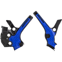 Acerbis 0023676 Yamaha, Protecteur de cadre X-Grip - Noir/Bleu