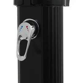 vidaXL Faltbare Solardusche schwarz 214 cm