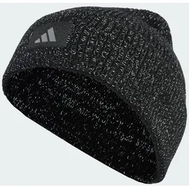 adidas Unisex RUNxCLIMAWARM Beanie, Black/Reflective Silver, M