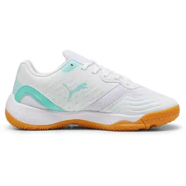 Puma Solarflash III Hallenschuhe Kinder 04 white/electric peppermint 37.5