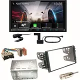 Kenwood DMX8021DABS Android Auto Einbauset für Kia Sorento JC Rio DC Carnival