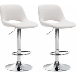 CLP 2er Set Barhocker Camden I Stoff-Bezug