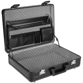 anndora Aktenkoffer DK-201606, schwarz, mit 2 TSA-Schlössern, aus Aluminium Attaché Koffer TSA Zahlenschloss abschließbar