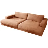 KAWOLA Big Sofa Madeline Stoff cognac