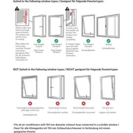 Electrolux AEG AWK04 Premium Fensterkit Klimagerät (900 923 306)