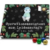 Mr. & Mrs. Panda Schoko Adventskalender Operationsassistent Leidenschaft - Schwarz - Geschenk, Operationstechnischer Assistent, OTA, Kollege, Schok... - Schwarz