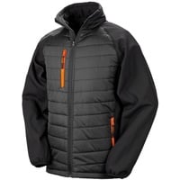 Result Black Compass Softshell-Steppjacke, black/orange, 2XL