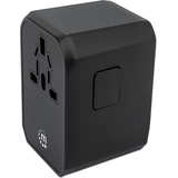 Manhattan Power Delivery USB-Ladegerät und Reiseadapter, 45W schwarz (102476)