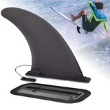 EIKEJI 9 Zoll Sup Finne,Abziehbare Sup Finne mit der Finnen Basis,Verstärkte Sicher Surfbrett Sup Finne,Universal Finne Sup Sup für Stand Up Paddle Board, Paddleboards, Longboard, Surfbrett, Surfboard