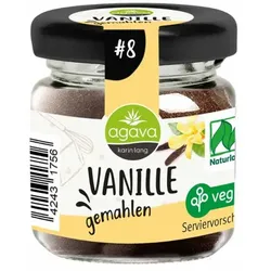 Agava Vanille gemahlen im Glas bio