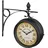 Relaxdays Bahnhofsuhr 34 cm 34 schwarz/beige