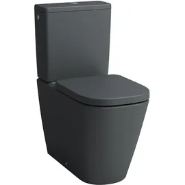 Laufen Meda Stand-WC-Kombination mit WC-Sitz Graphit matt