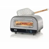 Unold Luigi Pizzaofen elektrisch 450 °C mit Pizzastein & Pizzaschieber Aluminium