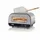 Unold Luigi Pizzaofen elektrisch 450 °C mit Pizzastein & Pizzaschieber Aluminium