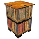 Werkhaus Photohocker Antike Bücher 30 x 42 x 30 cm Mehrfarbig