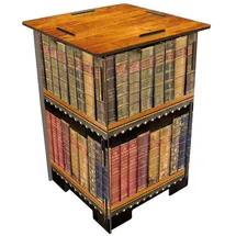 Werkhaus Photohocker Antike Bücher 30 x 42 x 30 cm Mehrfarbig