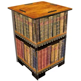 Werkhaus Photohocker Antike Bücher 30 x 42 x 30 cm Mehrfarbig