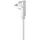 Brennenstuhl Kurzverlängerungsleitung mit Winkel-Flachstecker H05VV-F3G1,5, 3 m - weiß