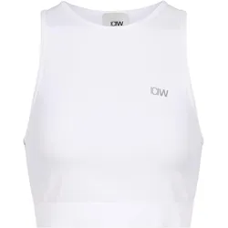 ICANIWILL Define Croptop Damen in white, Größe S - weiß