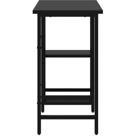 vidaXL Computertisch Schwarz 80x40x72 cm Mdf und Metall - Schwarz