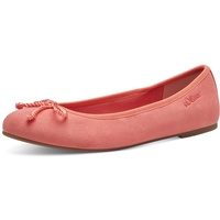 S.Oliver Damen Ballerinas mit Schleife Flach, Rot (Coral), 40