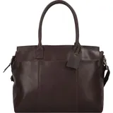 Burkely Vintage Doris Schultertasche Leder 39 cm Laptopfach braun